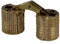 Gedotec Scharniere - verdecktes Einbohrscharnier | 1 Stück Möbelscharnier aus Messing | ZYSA | Einbohrband für Holz-Dicke 17-22 mm | Schrankscharnier rund für Bohr-Ø: 12 mm | Öffnungswinkel 180°