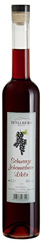 Schwarzer-Johannisbeer-Likör Höllberg 30% vol., (1 x 0.5 Liter) Schwarzer-Johannisbeer-Likör ohne Aromastoffe
