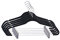 Home Basics 45,7 cm Samt Kleiderbügel mit Clips 5 Stück, schwarz