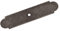 Amerock Bouton de plaque rectangulaire en fer forgé foncé, BP19207WID