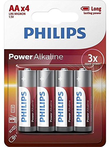 Philips LR6P4B/10, Power Batteria alcalina AA, Pacco da 4