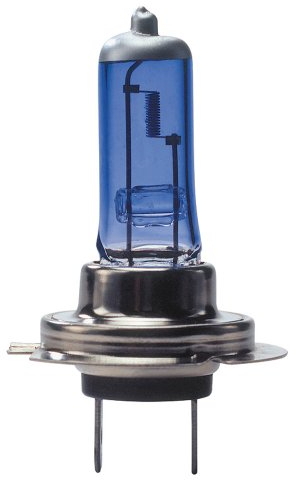 AUTO-STYLE SuperWeiß Blau H7 55W/12V/4200K Halogen Birnen, Satz à 2 Stück (E13), Wit