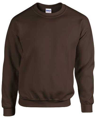 GILDAN Herren 50/50 Adult Crewneck Sweat Sweatshirt, Brown (Dark Chocolate), XL
