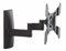 VCM Universal TV Halterung | VESA Wandhalterung | Halter Fernsehhalter flach neigbar schwenkar | Belastbarkeit bis zu 15kg - TS3 Schwarz