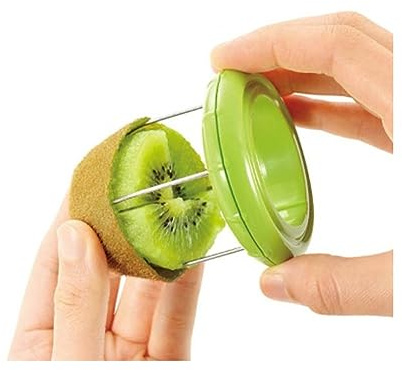 Fast Peel Any Fruit Or Soft Vegetable With Ease. Kiwi Slicer Peeler Pitter Scooper, Mango And Kimi Corer, Kiwi Fruit Scoop Kitchern Tool_Green