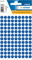 HERMA 1833 Punktaufkleber Klebepunkte blau, 540 Stück, Ø 8 mm, 108 pro Bogen, selbstklebend, Markierungspunkte für Kalender Planer Basteln, matt, blanko Papier Farbpunkte Etiketten Aufkleber