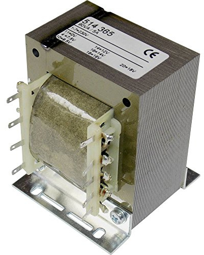 elma TT IZ68 Universalnetzteil-Transformator, 1 x 230 V, 1 x 7,5 V/AC, 9,5 V/AC, 12 V/AC, 14 V/AC, 16 V/AC, 18 V/AC 90 VA 5 A