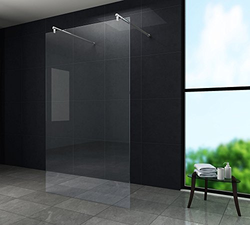 freistehende 10 mm Duschwand AQUOS-Dublo 140 x 200 cm