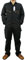 Dickies Herren Deluxe Twill Long Sleeve Coverall Arbeitsoverall, Schwarz V1, Large Hoch