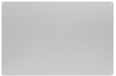 KalaMitica Magnettafel - Kreidetafel Magnetisch, Magnetpinnwand für jede Art von Magneten - Silber - 56x38 cm
