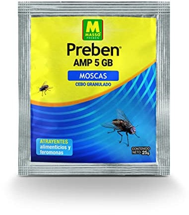 Preben 231554 - Cebo granulado para Moscas, 11 x 13 x 2 cm, Color Amarillo