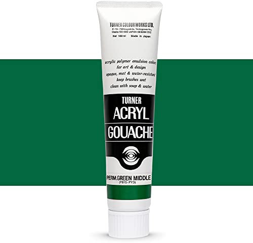 Turner Acryl Gouache 100 ml - Permanent Green Middle