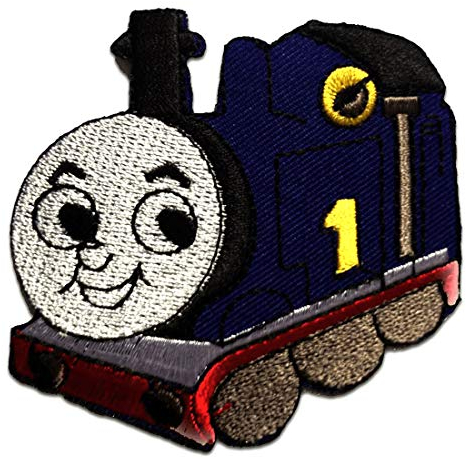 Thomas The Tank Train Baby Children - Iron on Patches Adhesive Emblem Stickers Appliques, Size: 3.43 x 2.76 inches
