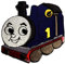 Thomas The Tank Train Baby Children - Iron on Patches Adhesive Emblem Stickers Appliques, Size: 3.43 x 2.76 inches