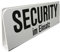 Klemmschild fuer Sonnenblende Auto - Security im Einsatz - 309506 Gr. ca. 29,5cm x 10cm x 2,5cm
