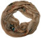 ACC lustiger Eulen Damen Loop Schal - (Owl Eule Kauz) (beige)