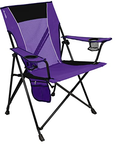 Kijaro Dual Lock Portable Camping Chairs - Enjoy the Outdoors with a Versatile Folding Chair, Sports Chair, Outdoor Chair & Lawn Chair - Dual Lock Feature Locks Position – Kawachi Purple