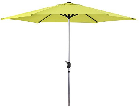 Viva Green Parasol Jardin Droit Alu Sol - Rond - Ø 3m - Vert