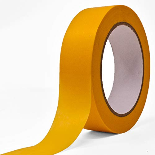 Goldband 3 Rollen | SBS® Professional | 30mm x 50m | Malerband Kreppband Malerkrepp Abklebeband UV Klebeband 30 mm