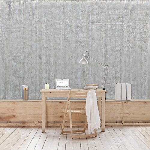 Bilderwelten Betonoptik Fototapete 3D inkl Kleister 480x320cm - Vliestapete Made in Germany - Betontapete Wohnzimmer - Stein Tapete Beton Optik - Beton Wand Tapete Flur Küche Schlafzimmer T_1683