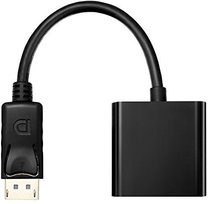 HDSupply DA065 Adapter DisplayPort - DVI Pigtail (DisplayPort Stecker auf DVI-D (18+1) Buchse), 0,10m, schwarz