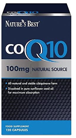 Nature's Best Co Enzyme Q10 - High Strength CoQ10 Supplement - One-a-Day - High Potency, Fast Absorption - UK Made - 100mg, 120 Capsules (4 Months' Supply)