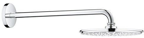 Grohe Rainshower Cosmopolitan 210 Kopfbrauseset mit 422 mm Brausearm, Wandgebunden in Chrom, 26171000, 2 Stück,