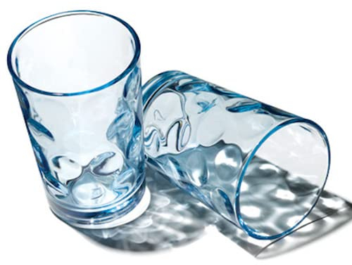 Pasabahce Lot de 6 verres à eau et à jus bleu turquoise 208 ml