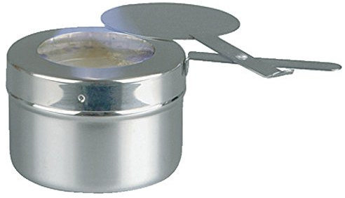 Contenitore per pasta combustibile APS, con chiusura a baionetta, supporto del bruciatore in acciaio inox, diametro Ø 9cm, altezza 6 cm