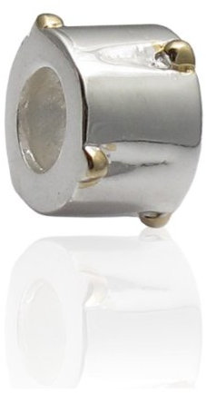 Perle Charmies in Silber und dünne Schicht D 'Or – Kompatibel Pandora, Amore & Baci, Chamilia... – Silber 925