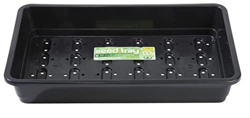 Garland GAL47FHB3 Standard Full-Size Seed Trays with Holes - Black (3-Piece), 38x8x24 cm