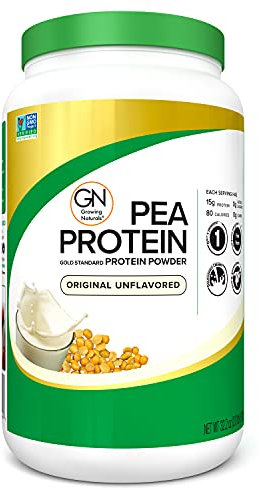 Growing Naturals Pea Protein Powder, Original, 32.2 Ounce