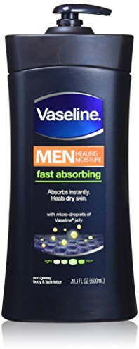 Vaseline Men Body and Face Lotion, 20.3 Ounce Bottle(Pack of 2)