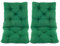 Ambientehome 2er Set Sitzkissen und Rückenkissen Sessel Hanko, grün, ca 50 x 98 x 8 cm, Polsterauflage