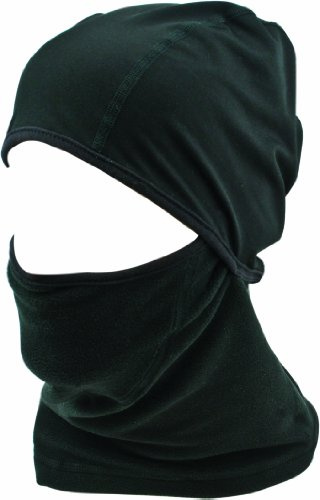 Highlander Fleece-Gesichtsmaske und Helmeinsatz Balaclava, Schwarz, One Size