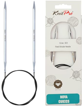 KnitPro Nova Cubics Rundstricknadel, 80 cm Länge x 5.00 mm Stärken