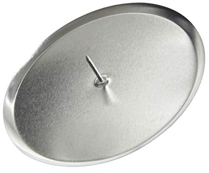 Metall Adventskerzenhalter Adventskranz Silber Ø 10 cm 4 Stück | Edel