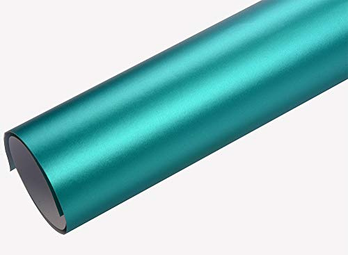 Neoxxim 12€/m2 Premium - Auto Folie - Chrom MATT Grün Ice 100 x 150 cm - blasenfrei Lackfolie Lackschutzfolie
