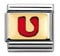 Nomination Composable Classic BUCHST. ROT Edelstahl, Email und 18K-Gold (U) 030202