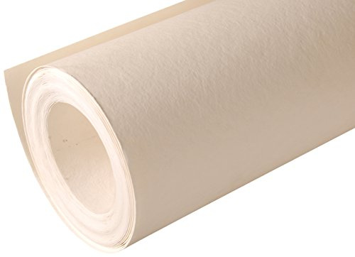 Clairefontaine 96722C Rolle Zeichenpapier Papier à grain (224 g, gekörnt, 1,96 m x 10 m, für Bleistift, Zeichenkohle, Filzstift, Tinte und Gouache geeignet, säurefrei) weiß