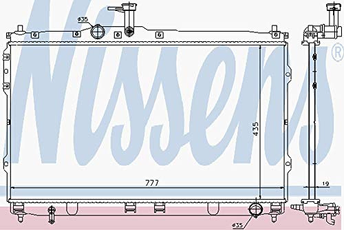 NISSENS Kühler Motorkühlung Kühler Wasserkühler Motorkühler Netzbreite 777mm Netzlänge 435mm Netztiefe 19mm 67472