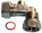 PRIMAFLOW Chrome Plated Brass Angle Service Valve 15mm x 1/2
