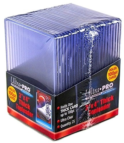 Ultra Pro 2 100pt Toploader – 25 100 Pt Toploader pro Packung (50 insgesamt) – dicker Baseball, Fußball, Basketball, Hockey, Gaming