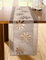 Tischläufer Organzablüte Sand / braun, 40x160 cm, Tischband, Tischwäsche