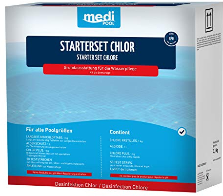 Medipool Schwimmbadpflege Starterset Chlor, 3.1 kg