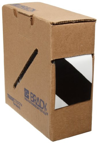 Brady Toughstripe Striped Ribbon, 50,80mm x 30,48m, Schwarz/Weiß