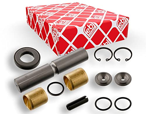 febi bilstein 03652 Achsschenkelbolzensatz mit Gleitlager, Einzelsatz, 1 | Kompatibel mit: MERCEDES-BENZ T1 Bus, T1 Kasten, T1 Pritsche/Fahrgestell, T1/TN Kasten, T1/TN Pritsche/Fahrgestell