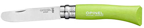 -Couteau Enfant Bout Rond - Mon Premier Opinel N° 7 - Manche Charme Vert