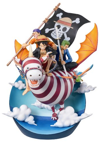 One Piece Desktop Real Mccoy Vol. 3 Diorama Luffy (Rubber), Roronoa Zoro & Usopp Pvc Statue