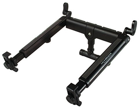 Ultimate Support HYPERMOUNT QR - Black Aluminium Keyboard Stand - Adjustable - QR Mounting - Folds Flat for Storage